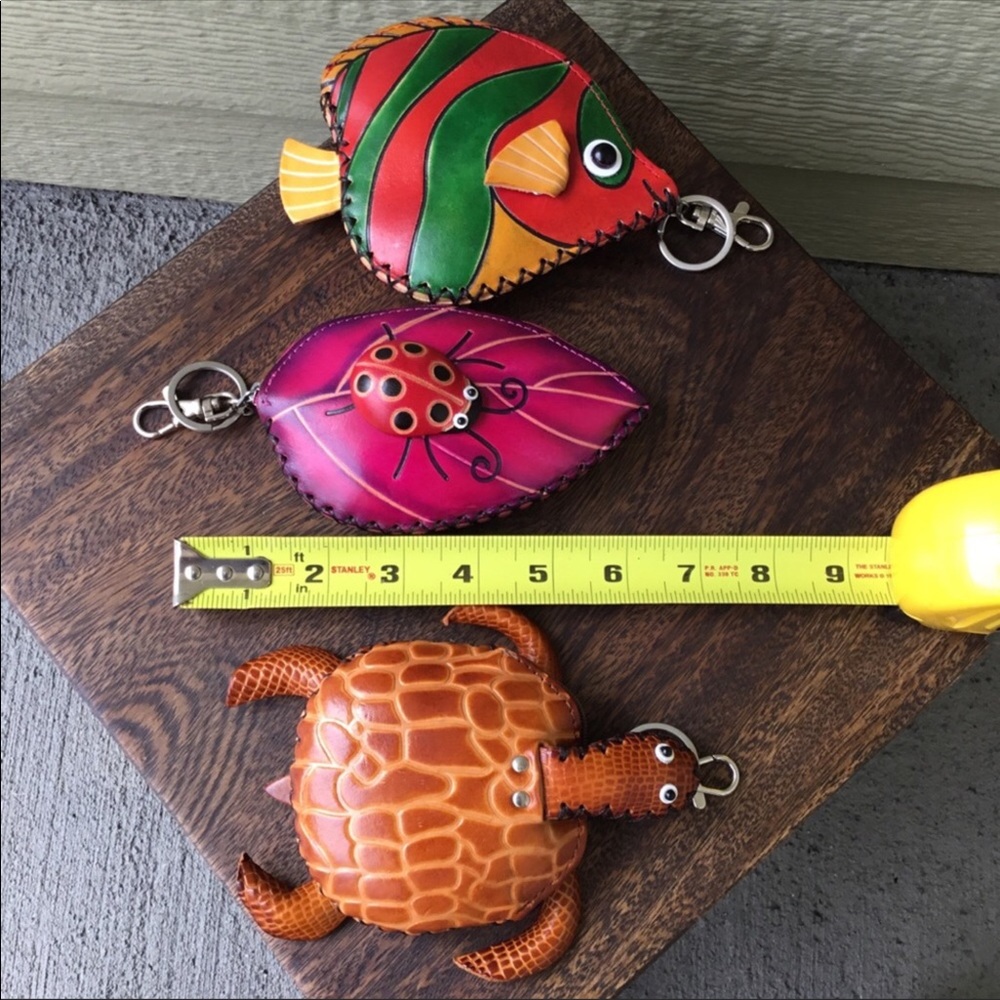 🐨HANDMADE LEATHER ZIP MINI BAGS🦉 - Picture 5 of 8